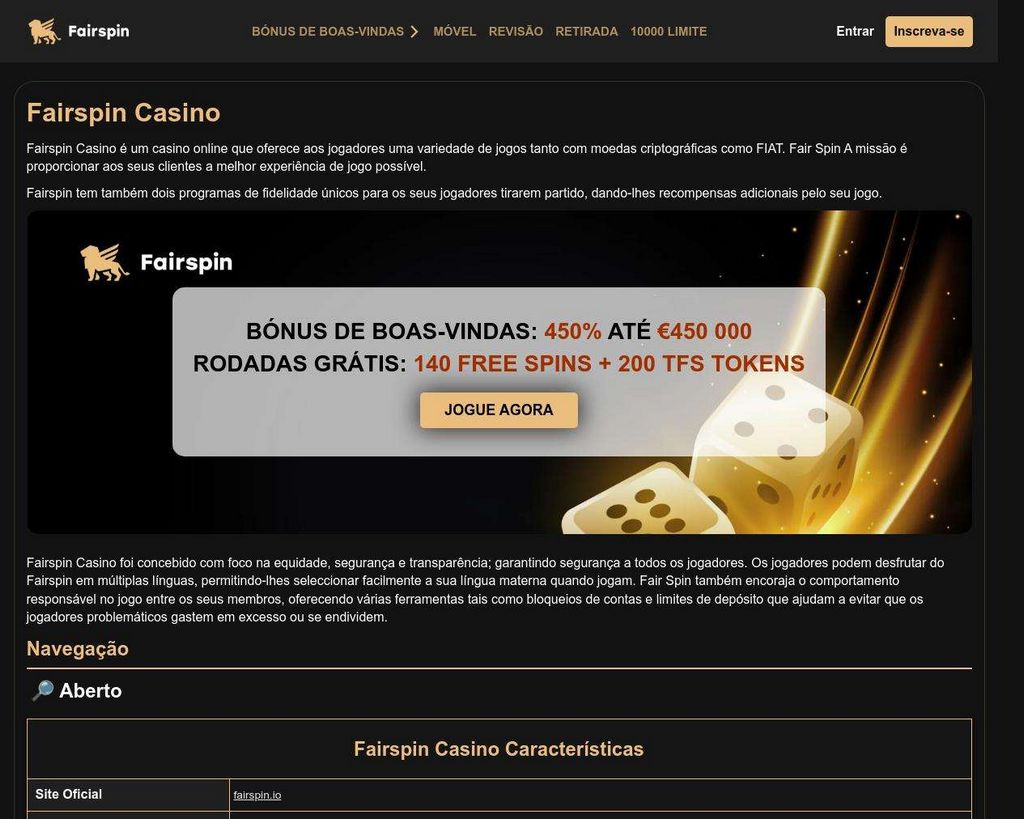 Reseña de Fairspin (2026) | Calificaciones de jugadores y nuestra decisión Reseña de Fairspin (2026) | Calificaciones de jugadores y nuestra decisión