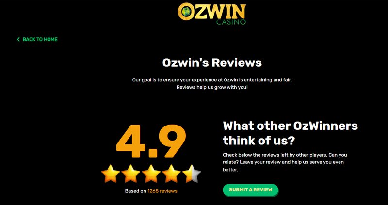 Overview of ozwin casino
